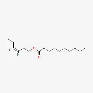 molecular formula C16H30O2 B1684281 (Z)-3-Hexenyl decanoate CAS No. 85554-69-4