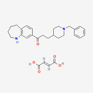 molecular formula C29H36N2O5 B1684283 Zanapezil fumarate CAS No. 263248-42-6
