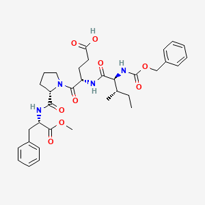 molecular formula C34H44N4O9 B1684288 Z-Ile-Glu-Pro-Phe-Ome CAS No. 252557-97-4