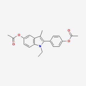 molecular formula C21H21NO4 B1684292 Zindoxifene CAS No. 86111-26-4