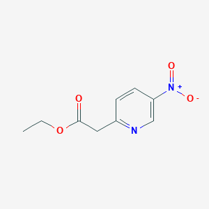 molecular formula C9H10N2O4 B168430 Ethyl 2-(5-nitropyridin-2-YL)acetate CAS No. 174890-57-4