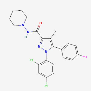 molecular formula C22H21Cl2IN4O B1684307 AM251 CAS No. 183232-66-8