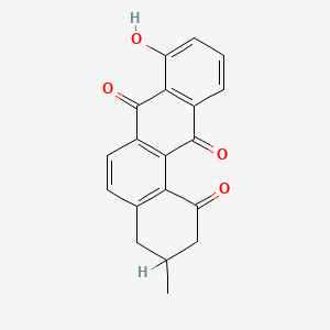 molecular formula C19H14O4 B1684320 8-hydroxy-3-methyl-3,4-dihydrotetraphene-1,7,12(2H)-trione CAS No. 111540-00-2