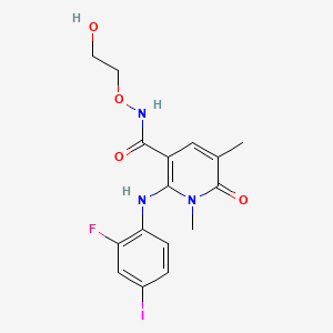 molecular formula C16H17FIN3O4 B1684321 AZD8330 CAS No. 869357-68-6