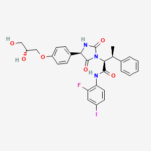 molecular formula C28H27FIN3O6 B1684330 Unii-M58joz0T53 CAS No. 947182-25-4