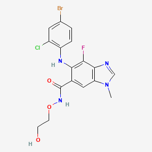 molecular formula C17H15BrClFN4O3 B1684332 塞立替尼 CAS No. 606143-52-6