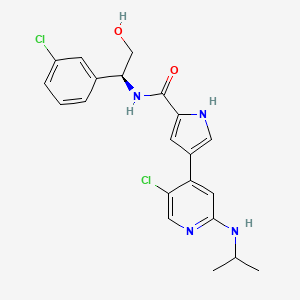 molecular formula C21H22Cl2N4O2 B1684335 Ulixertinib CAS No. 869886-67-9