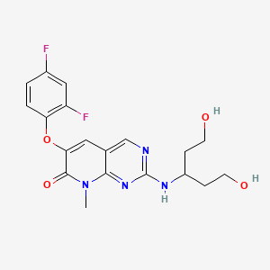 molecular formula C19H20F2N4O4 B1684338 帕马匹莫 CAS No. 449811-01-2