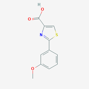 molecular formula C11H9NO3S B168434 2-(3-Methoxyphenyl)-1,3-thiazole-4-carboxylic acid CAS No. 115299-07-5