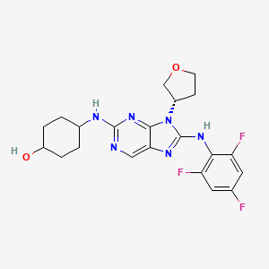 molecular formula C21H23F3N6O2 B1684340 Tanzisertib CAS No. 899805-25-5