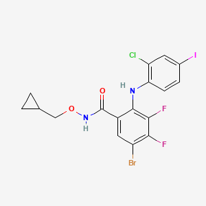 molecular formula C17H13BrClF2IN2O2 B1684344 PD184161 CAS No. 212631-67-9