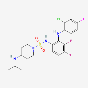 molecular formula C20H24ClF2IN4O2S B1684349 SMK-17 CAS No. 765958-29-0
