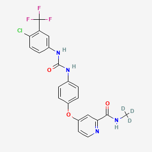 molecular formula C21H13D3ClF3N4O3 B1684356 Donafenib CAS No. 1130115-44-4