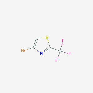 molecular formula C4HBrF3NS B168436 4-Bromo-2-(trifluoromethyl)thiazole CAS No. 141761-77-5