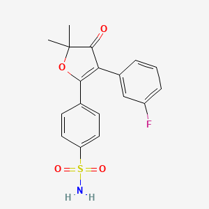 molecular formula C18H16FNO4S B1684378 Polmacoxib CAS No. 301692-76-2