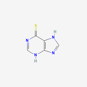 molecular formula C5H4N4S B1684380 Mercaptopurine CAS No. 50-44-2