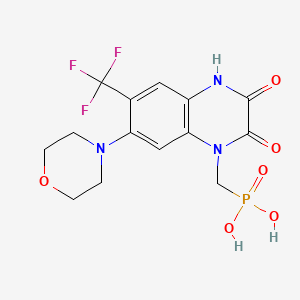 molecular formula C14H15F3N3O6P B1684397 Fanapanel CAS No. 161605-73-8