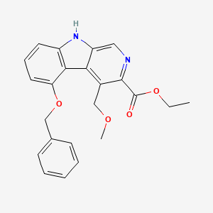 molecular formula C23H22N2O4 B1684399 Ethyl 5-benzyloxy-4-methoxymethyl-beta-carboline-3-carboxylate CAS No. 83910-34-3