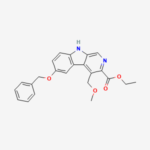 B1684400 6-Benzyloxy-4-methoxymethyl-beta-carboline-3-carboxylic acid ethyl ester CAS No. 83910-44-5