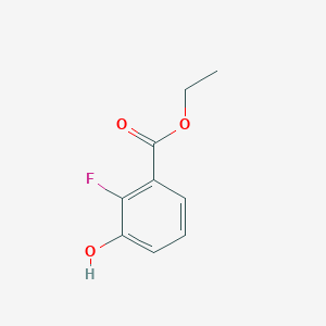 molecular formula C9H9FO3 B168441 乙基2-氟-3-羟基苯甲酸酯 CAS No. 105836-28-0