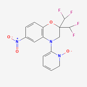 molecular formula C15H12F4N3O4- B1684411 ZM260384 CAS No. 161229-62-5