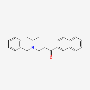 molecular formula C23H25NO B1684413 3-[Benzyl(propan-2-yl)amino]-1-(naphthalen-2-yl)propan-1-one CAS No. 273727-89-2