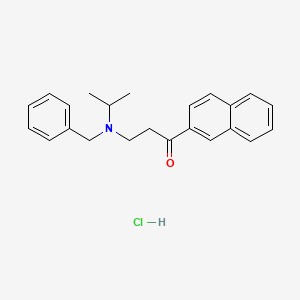 molecular formula C16H19NO B1684414 1-Propanone, 3-[(1-methylethyl)amino]-1-(2-naphthalenyl)- CAS No. 58753-54-1