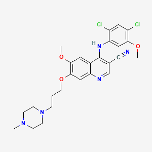 molecular formula C26H29Cl2N5O3 B1684425 博舒替尼 CAS No. 380843-75-4
