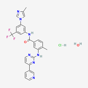 molecular formula C28H25ClF3N7O2 B1684430 Nilotinib CAS No. 923288-90-8