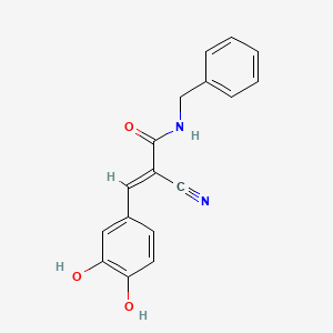B1684444 Tyrphostin B42 CAS No. 133550-30-8