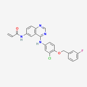 molecular formula C24H18ClFN4O2 B1684445 Allitinib CAS No. 897383-62-9