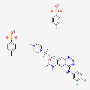 molecular formula C41H44ClFN6O7S2 B1684446 AV-412 CAS No. 451493-31-5