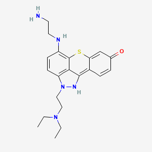 molecular formula C21H27N5OS B1684463 Ledoxantrone CAS No. 113457-05-9