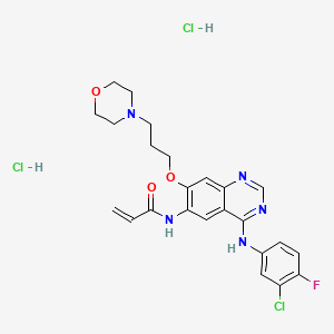 molecular formula C24H27Cl3FN5O3 B1684467 Canertinib dihydrochloride CAS No. 289499-45-2