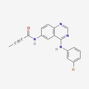 molecular formula C18H13BrN4O B1684470 CL-387785 CAS No. 194423-06-8