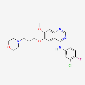 molecular formula C22H24ClFN4O3 B1684475 吉非替尼 CAS No. 184475-35-2