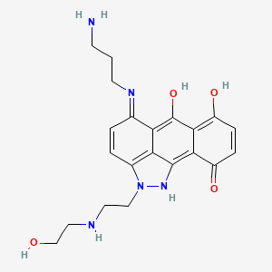 molecular formula C21H25N5O4 B1684485 Piroxantrone CAS No. 91441-23-5