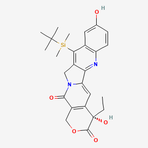 molecular formula C26H30N2O5Si B1684488 Silatecan CAS No. 220913-32-6