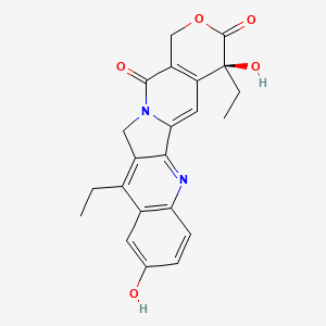 molecular formula C22H20N2O5 B1684489 7-乙基-10-羟基喜树碱 CAS No. 86639-52-3