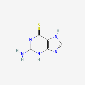 molecular formula C5H5N5S B1684491 Thioguanine CAS No. 154-42-7
