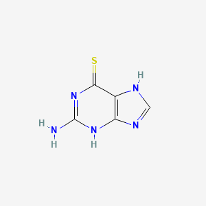 molecular formula C5H5N5S B1684491 6-Thioguanine CAS No. 154-42-7