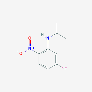 molecular formula C9H11FN2O2 B168450 5-Fluoro-N-isopropyl-2-nitroaniline CAS No. 131885-33-1