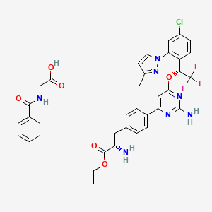 molecular formula C36H35ClF3N7O6 B1684508 Telotristat Etiprate CAS No. 1137608-69-5