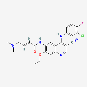 molecular formula C24H23ClFN5O2 B1684513 Pelitinib CAS No. 257933-82-7