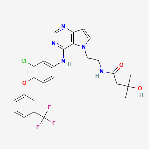 molecular formula C26H25ClF3N5O3 B1684519 Tak-285 CAS No. 871026-44-7