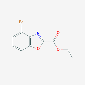 molecular formula C10H8BrNO3 B168452 Ethyl 4-bromobenzo[d]oxazole-2-carboxylate CAS No. 117077-82-4