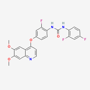 molecular formula C24H18F3N3O4 B1684531 Ki8751 CAS No. 228559-41-9