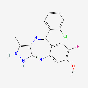 molecular formula C18H14ClFN4O B1684536 R1530 CAS No. 882531-87-5