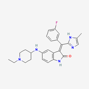 molecular formula C26H28FN5O B1684539 Xl-999 CAS No. 705946-27-6