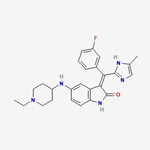 molecular formula C26H28FN5O B1684539 Tyrosine kinase-IN-1 CAS No. 705946-27-6